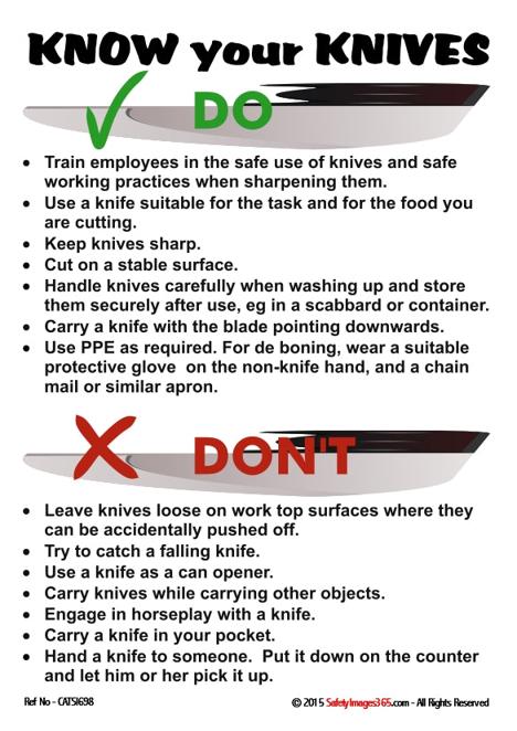 Podstawowe zasady bezpiecznego używania noża